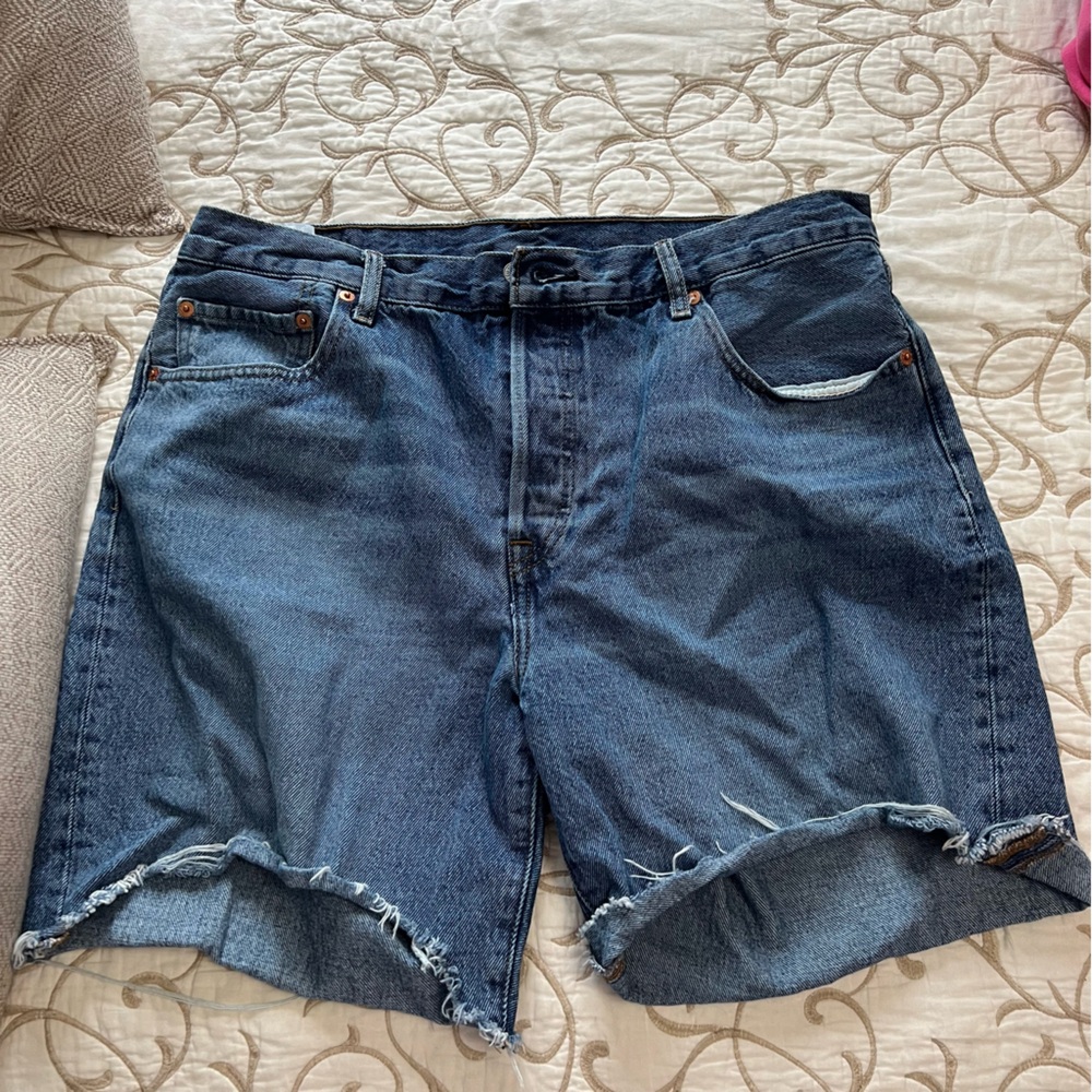 Levi's Light Blue Denim Shorts